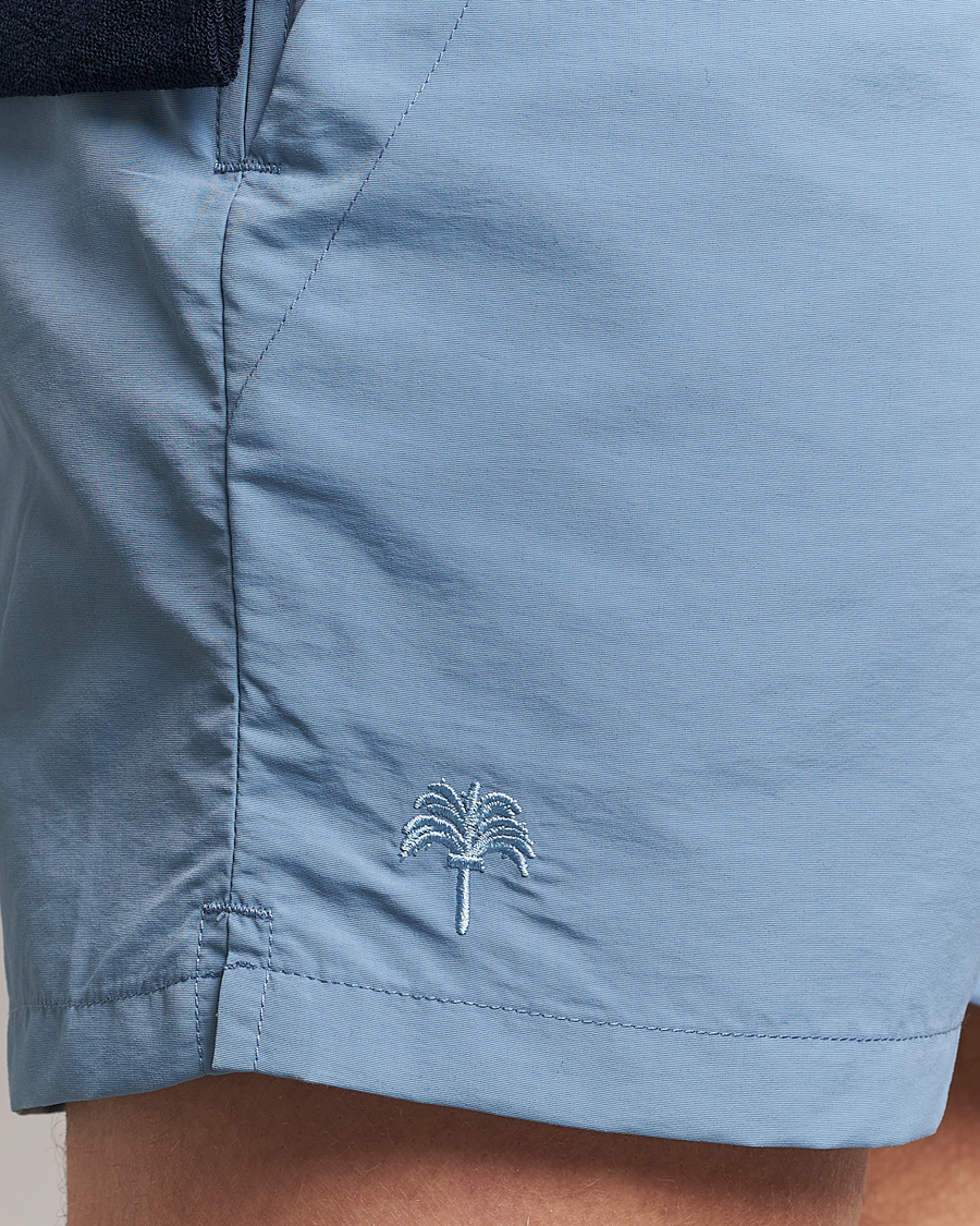 Herr | Badbyxor | OAS | Plain Swimshorts Sky