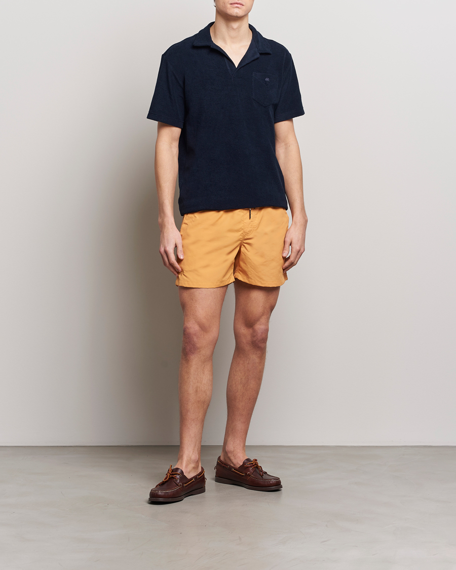 Herr | Badbyxor | OAS | Plain Swimshorts Orange