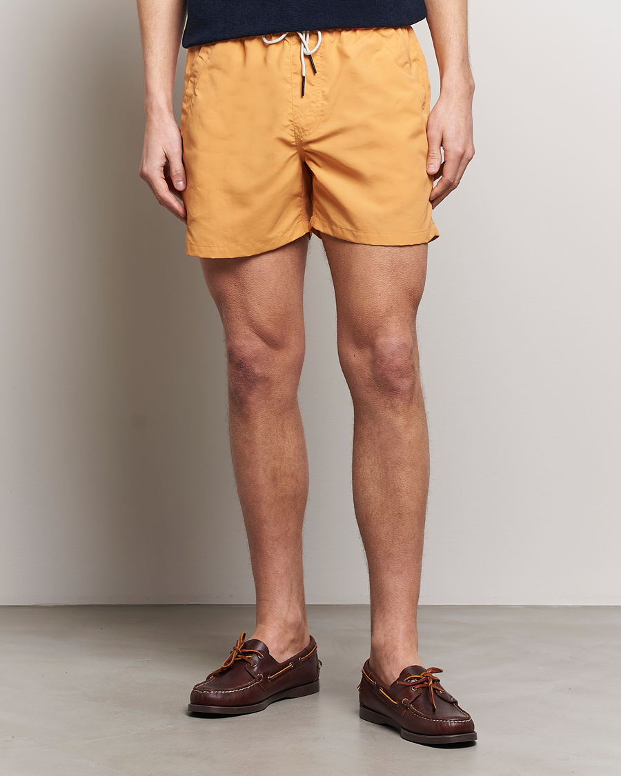 Herr | Badbyxor | OAS | Plain Swimshorts Orange