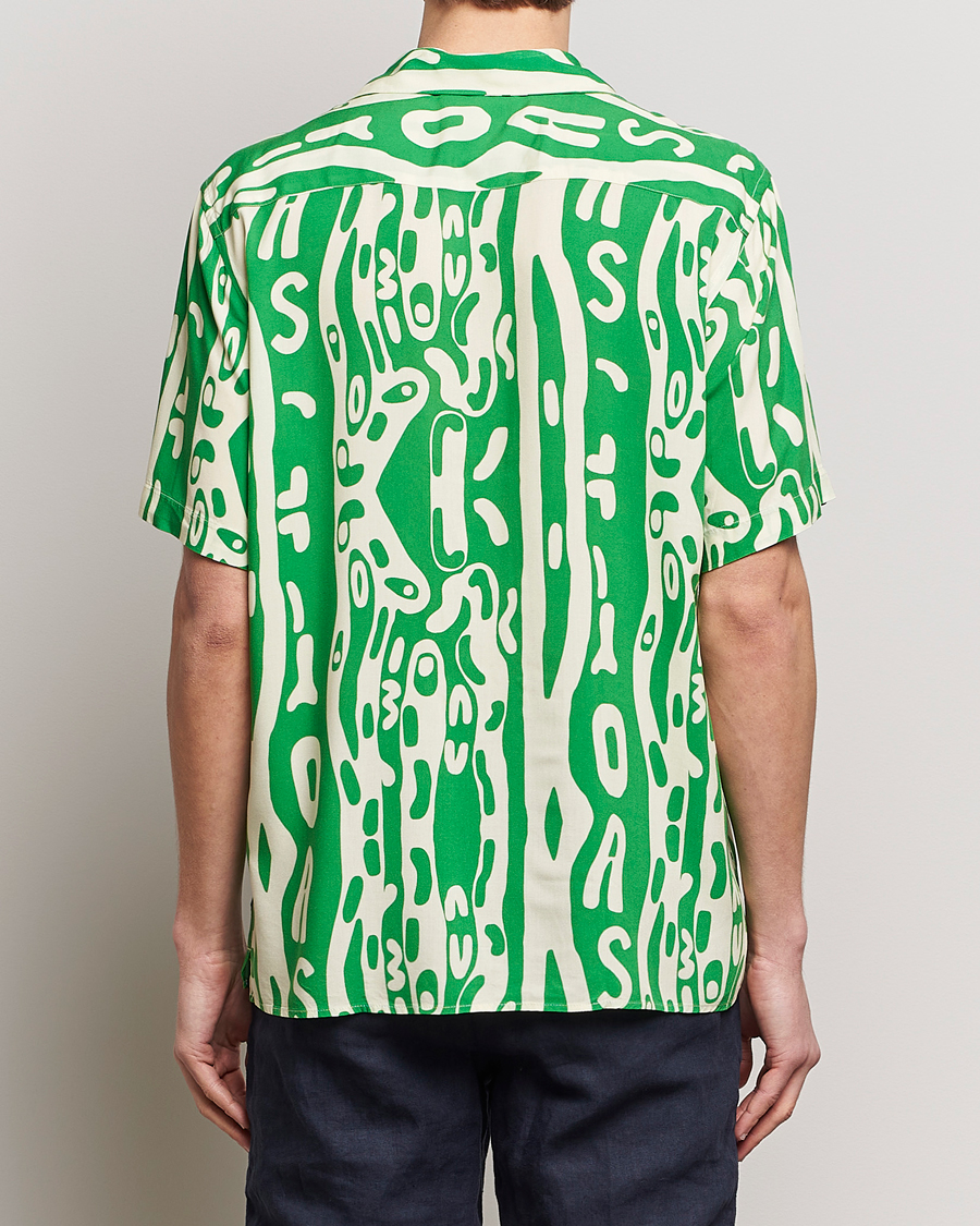 Herr | Skjortor | OAS | Viscose Resort Short Sleeve Shirt Verdant