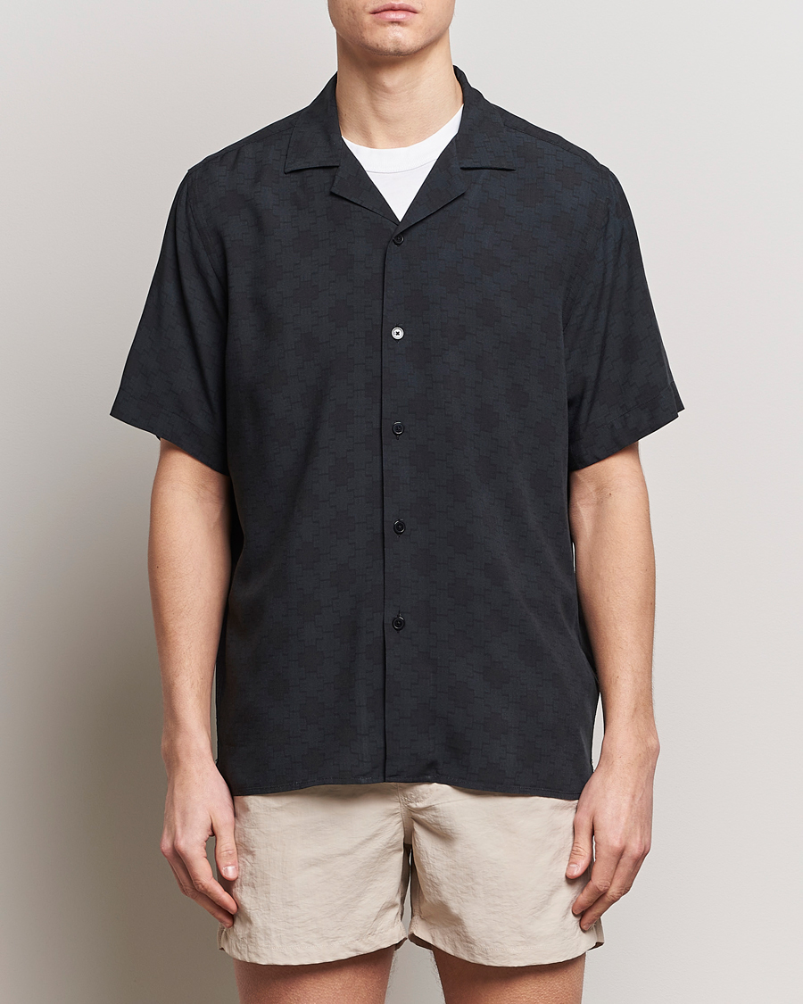 Herr | Kortärmade skjortor | OAS | Viscose Resort Short Sleeve Shirt San Sebastian