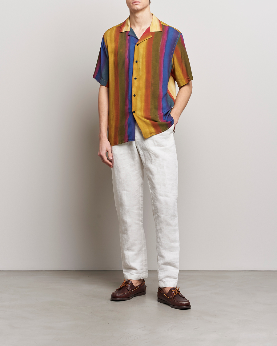 Herr | Skjortor | OAS | Viscose Resort Short Sleeve Shirt Terrane