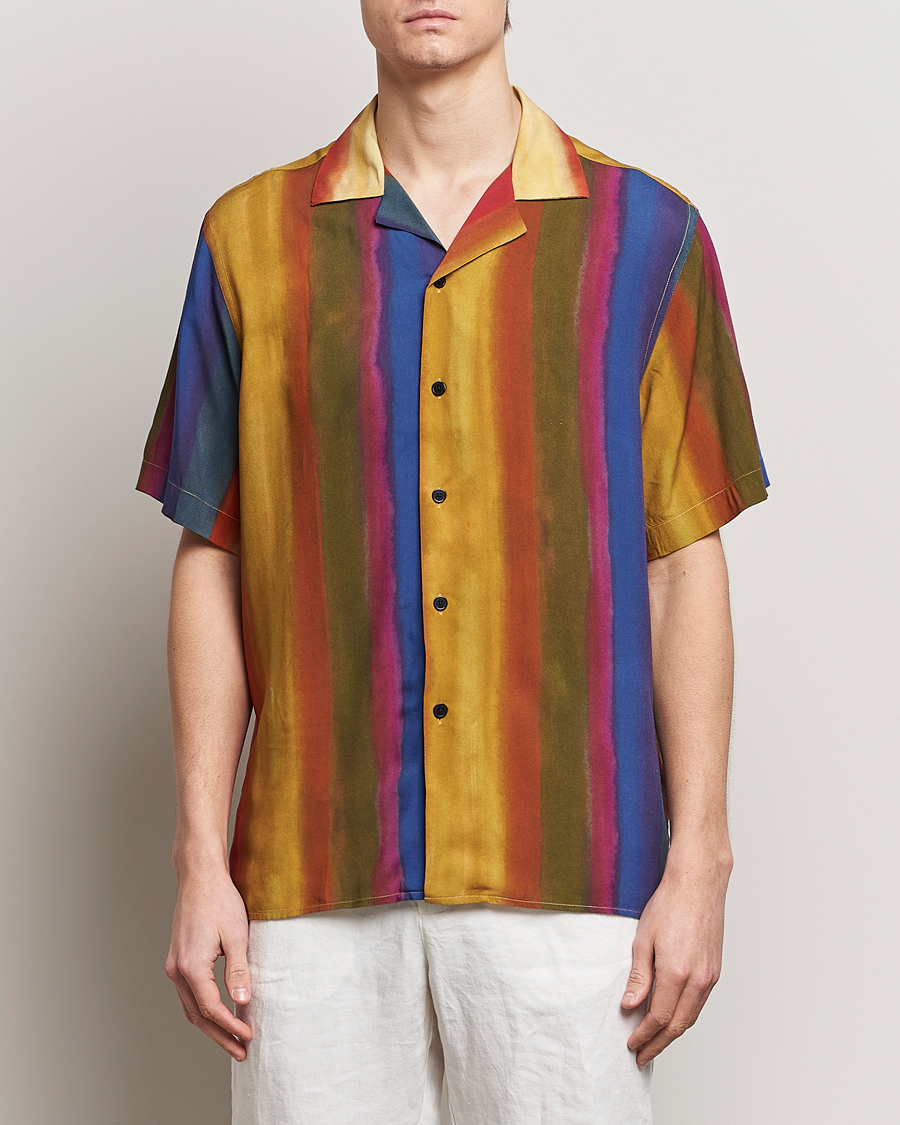 Herr | Kortärmade skjortor | OAS | Viscose Resort Short Sleeve Shirt Terrane