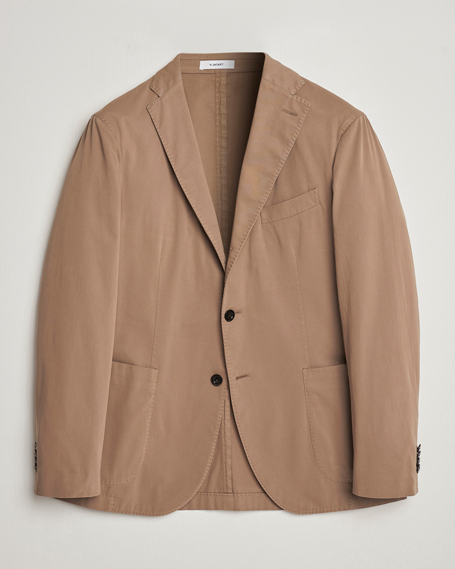 Herr | Kavajer | Boglioli | K Jacket Cotton Stretch Blazer Beige