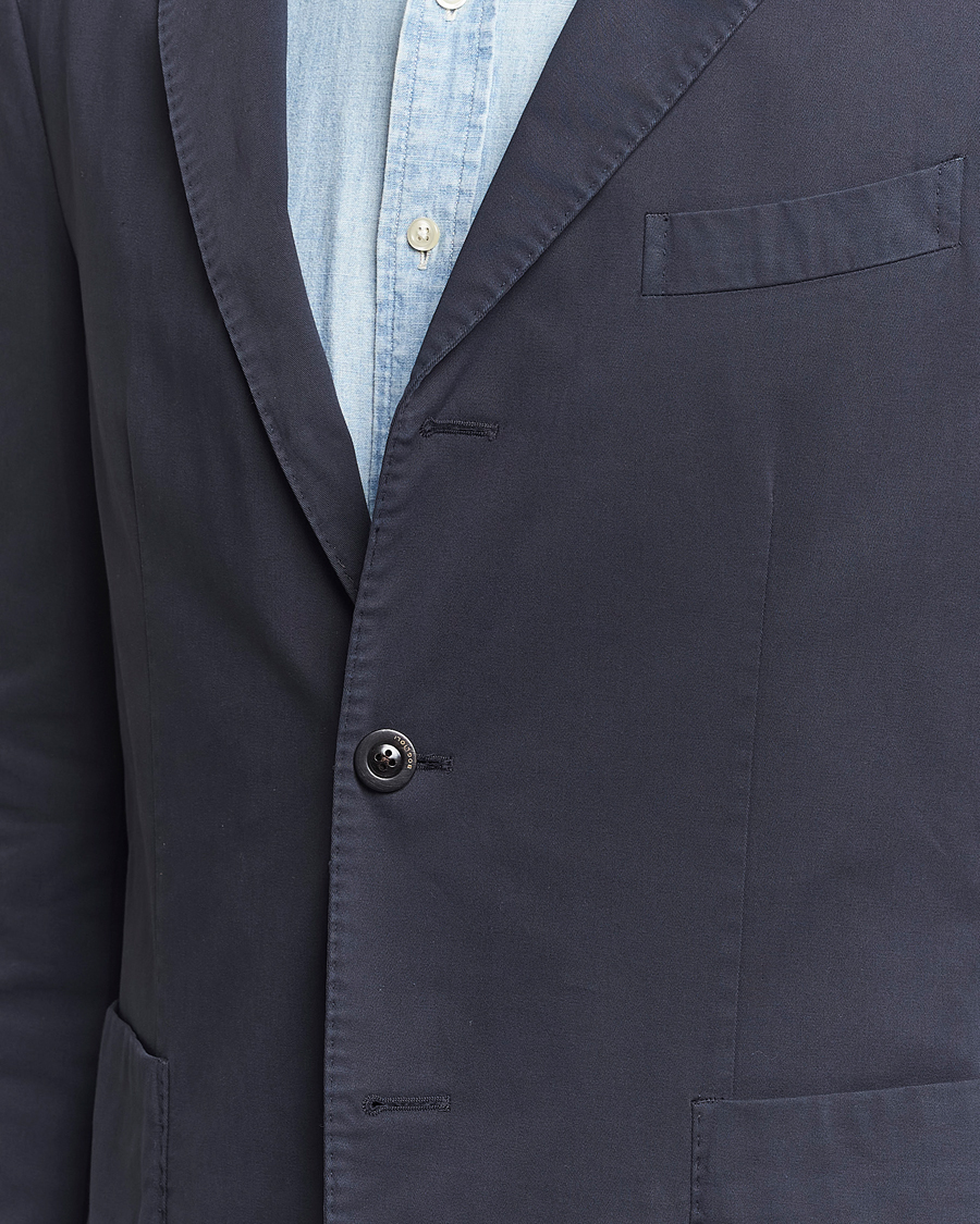 Herr | Kavajer | Boglioli | K Jacket Cotton Stretch Blazer Navy