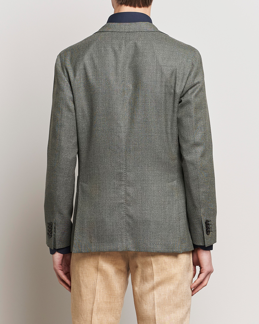 Herr | Kavajer | Boglioli | K Jacket Wool Hopsack Blazer Sage Green