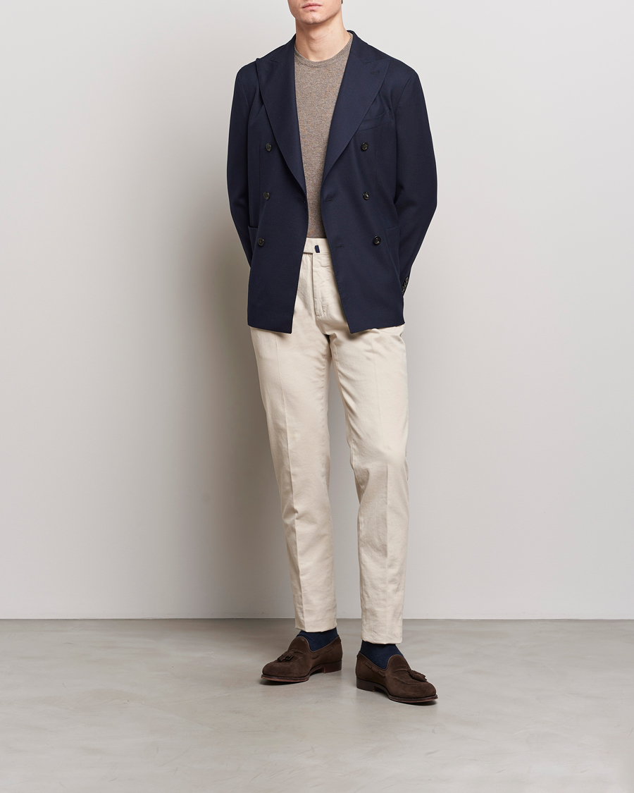 Herr | Kavajer | Boglioli | K Jacket Double Breasted Wool Blazer Navy
