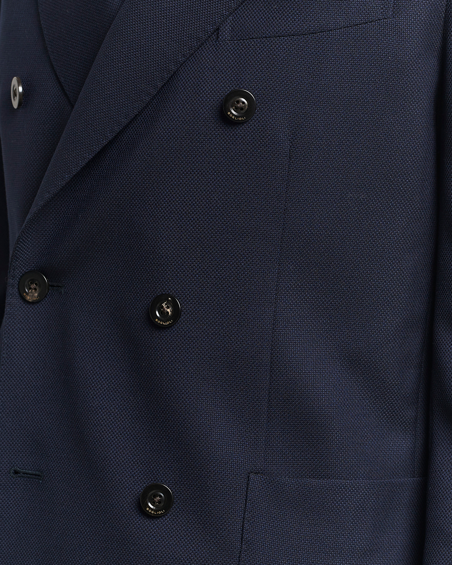 Herr | Kavajer | Boglioli | K Jacket Double Breasted Wool Blazer Navy