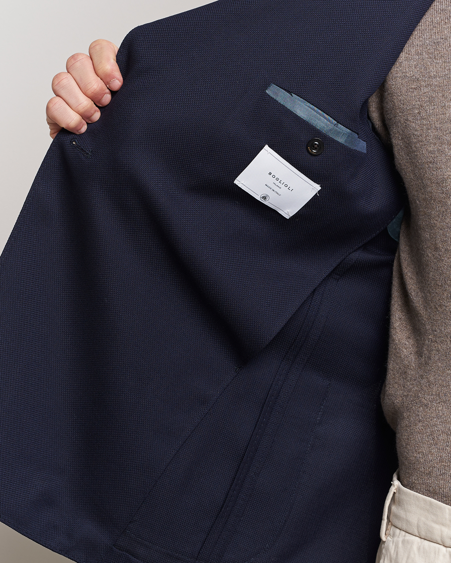 Herr | Kavajer | Boglioli | K Jacket Double Breasted Wool Blazer Navy