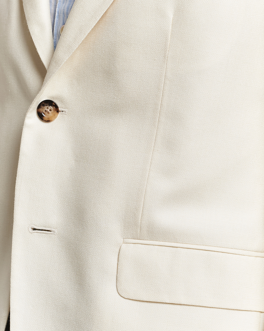 Herr | Kavajer | Boglioli | Cashmere/Silk Cocktail Jacket Off White