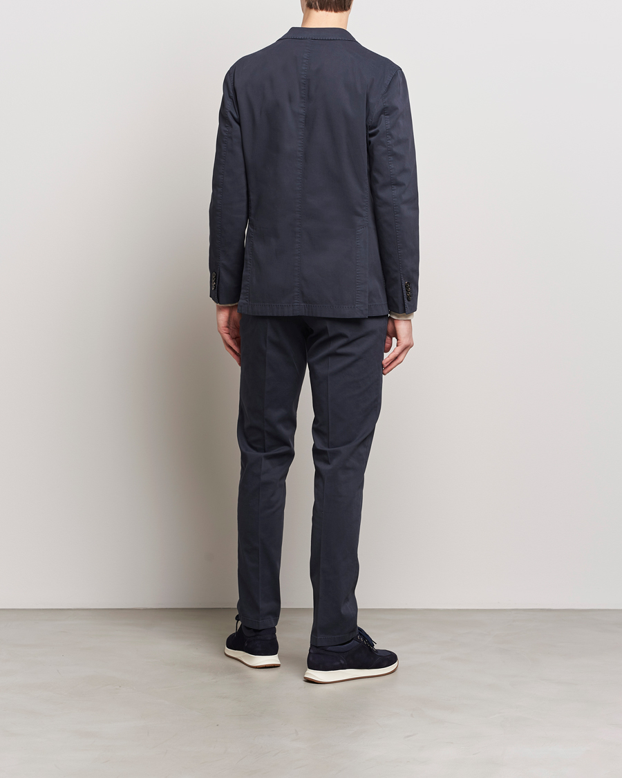 Herr |  | Boglioli | K Jacket Cotton Stretch Suit Navy