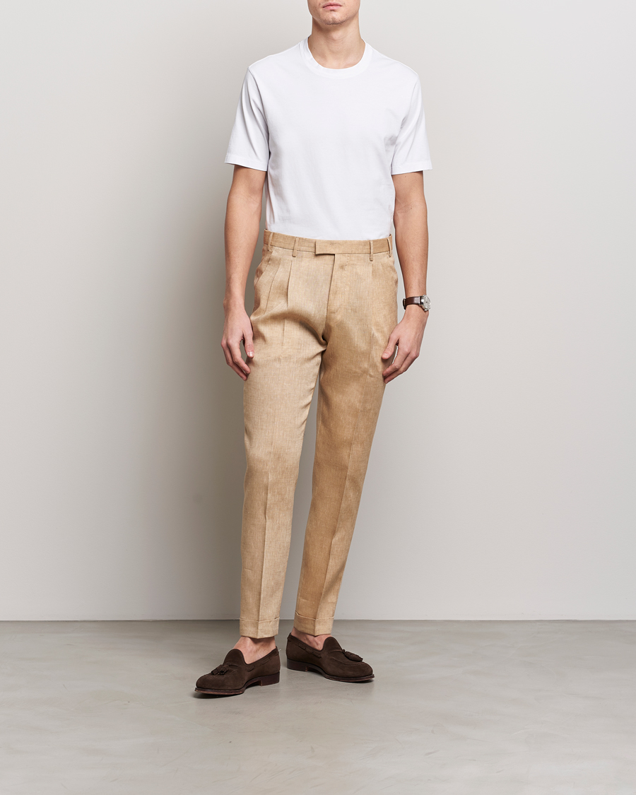 Herr | T-Shirts | Boglioli | Garment Dyed T-Shirt White