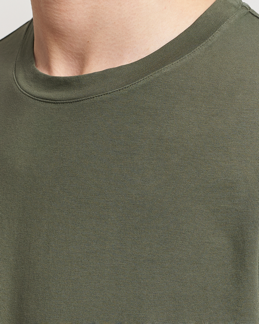 Herr | T-Shirts | Boglioli | Garment Dyed T-Shirt Forest Green