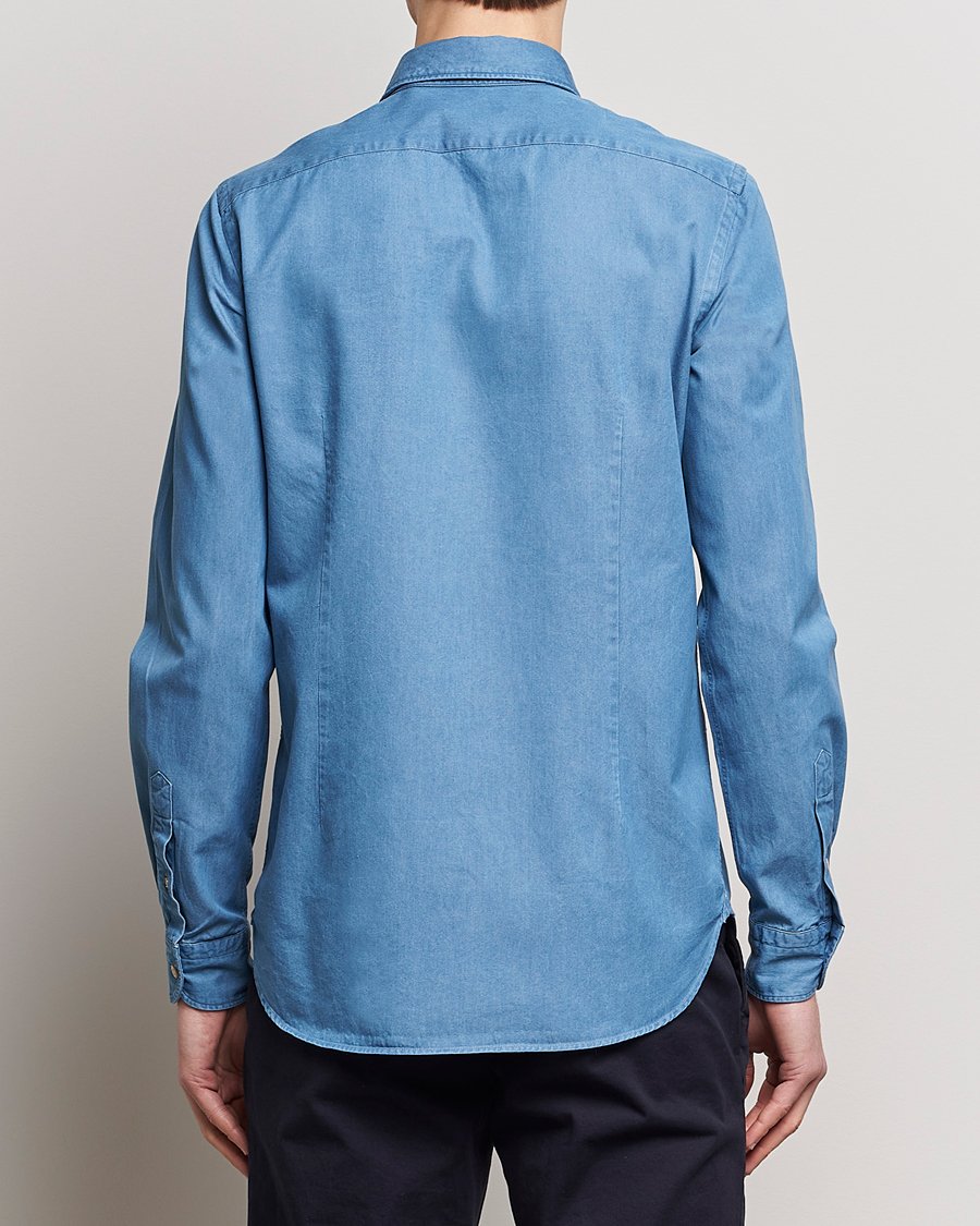 Herr | Skjortor | Boglioli | Slim Fit Denim Shirt Light Indigo