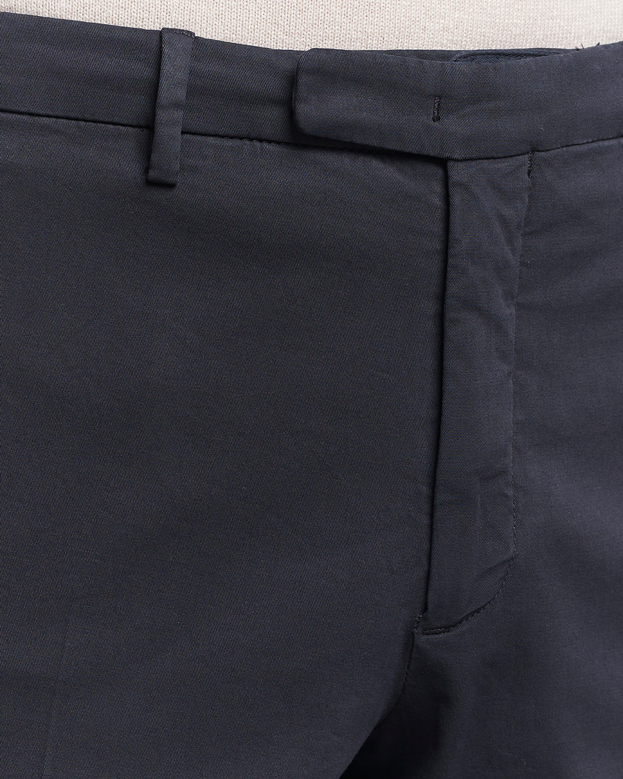 Herr | Byxor | Boglioli | Cotton Stretch Chinos Navy