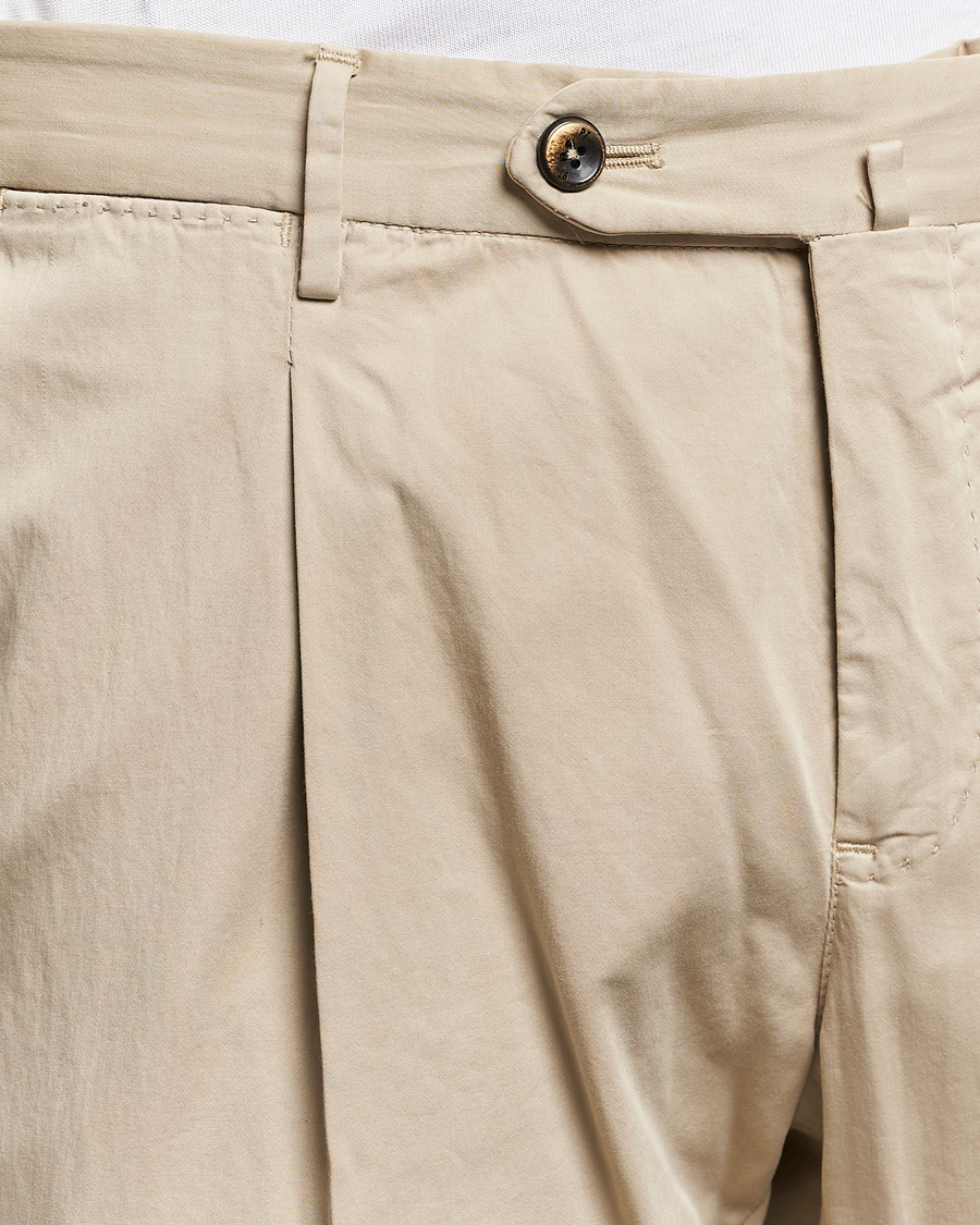 Herr | Byxor | PT01 | Slim Fit Garment Dyed Stretch Chinos Beige