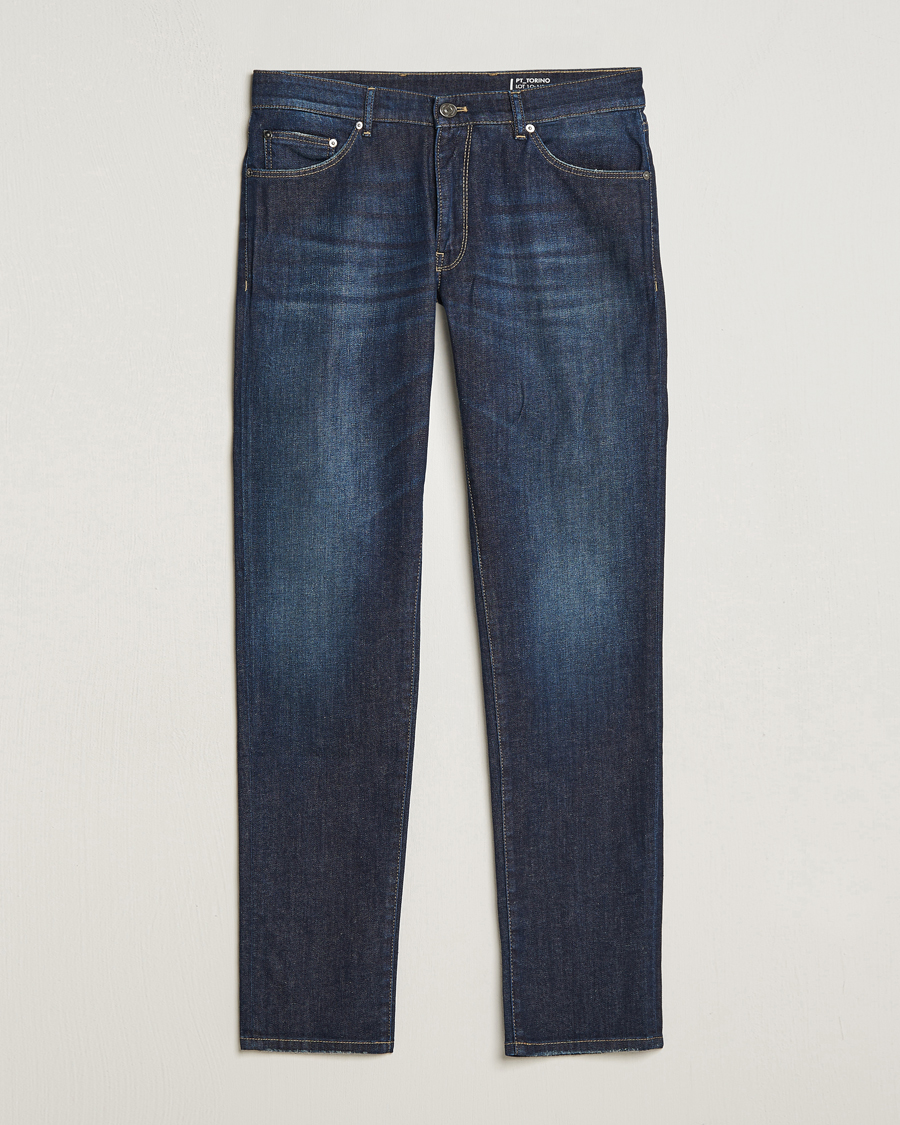 Herr | Jeans | PT01 | Slim Fit Stretch Jeans Dark Blue Wash