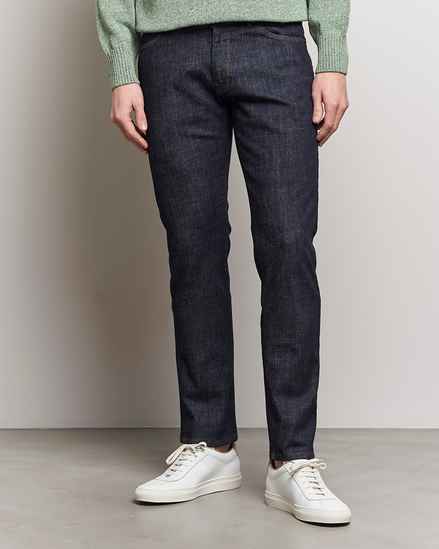 Herr | Italian Department | PT01 | Slim Fit Stretch Jeans Dark Indigo