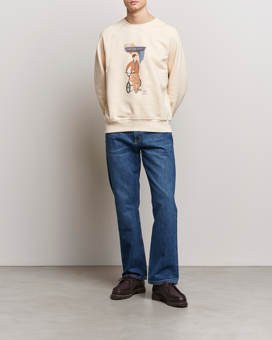Herr | Tröjor | Baracuta | Slowboy Colourmen Cotton Crew Neck Butter