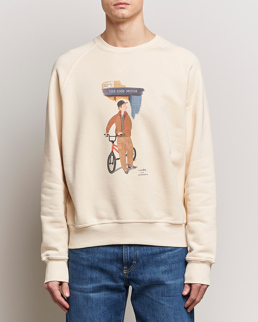 Herr | Baracuta | Baracuta | Slowboy Colourmen Cotton Crew Neck Butter