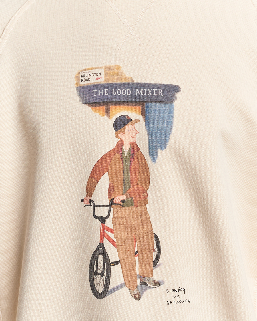 Herr | Tröjor | Baracuta | Slowboy Colourmen Cotton Crew Neck Butter