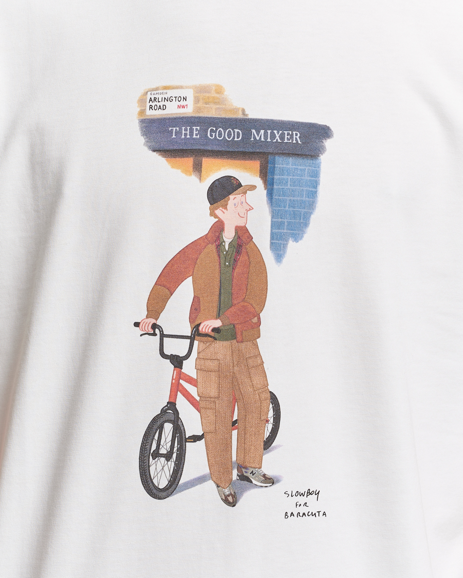 Herr | T-Shirts | Baracuta | Slowboy Arlington Cotton T-Shirt Off White