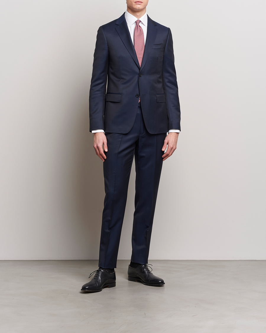 Herr | Tvådelade kostymer | Zegna | Tailored Wool Suit Navy