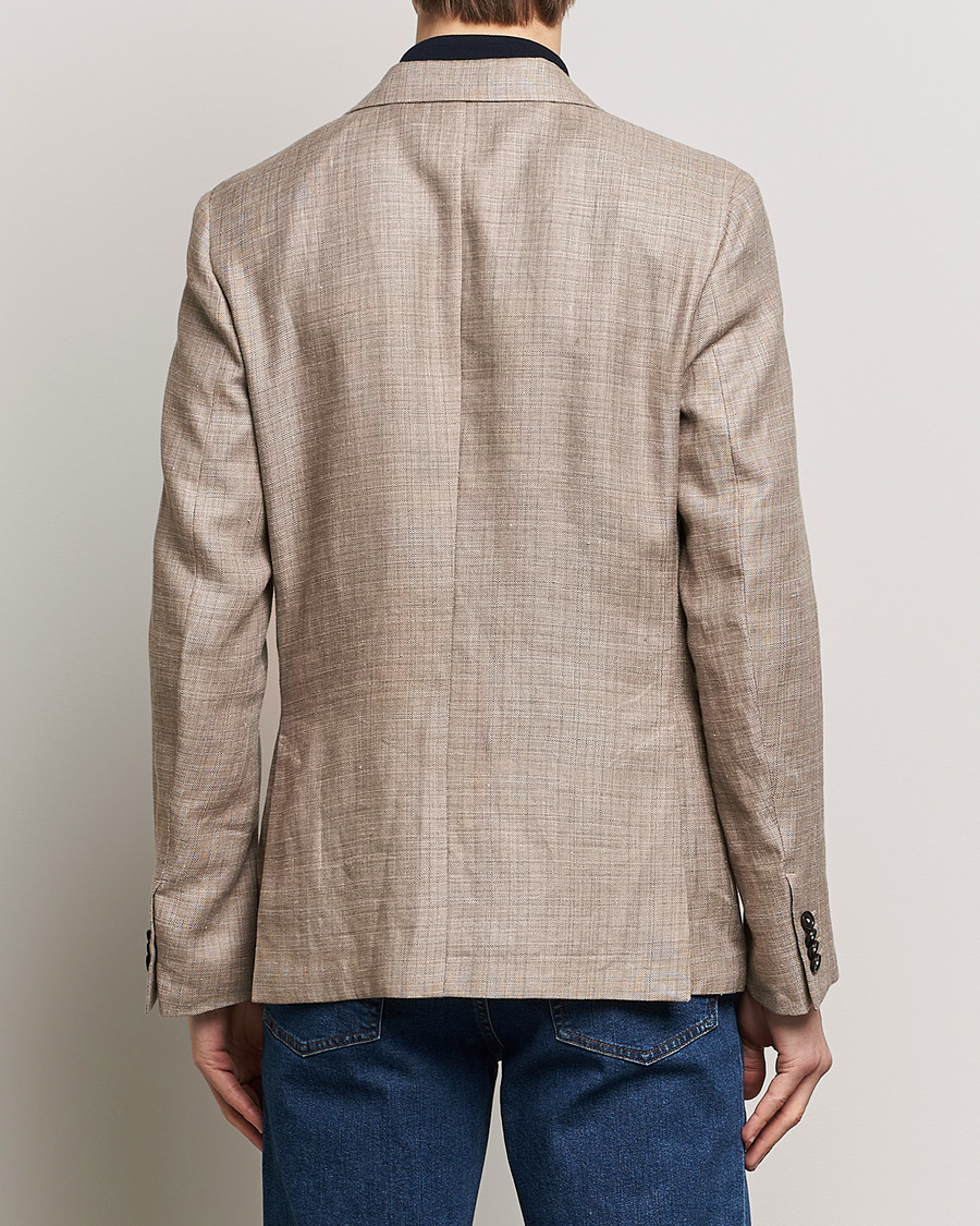 Herr | Kavajer | Zegna | Unconstructed Linen Blend Blazer Brown