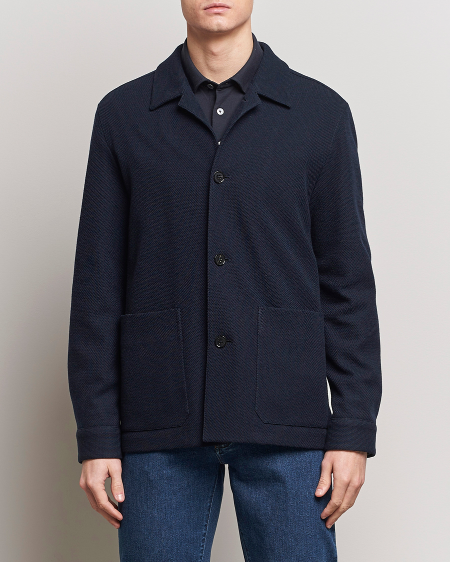 Herr | Italian Department | Zegna | Wool Chore Jacket Navy