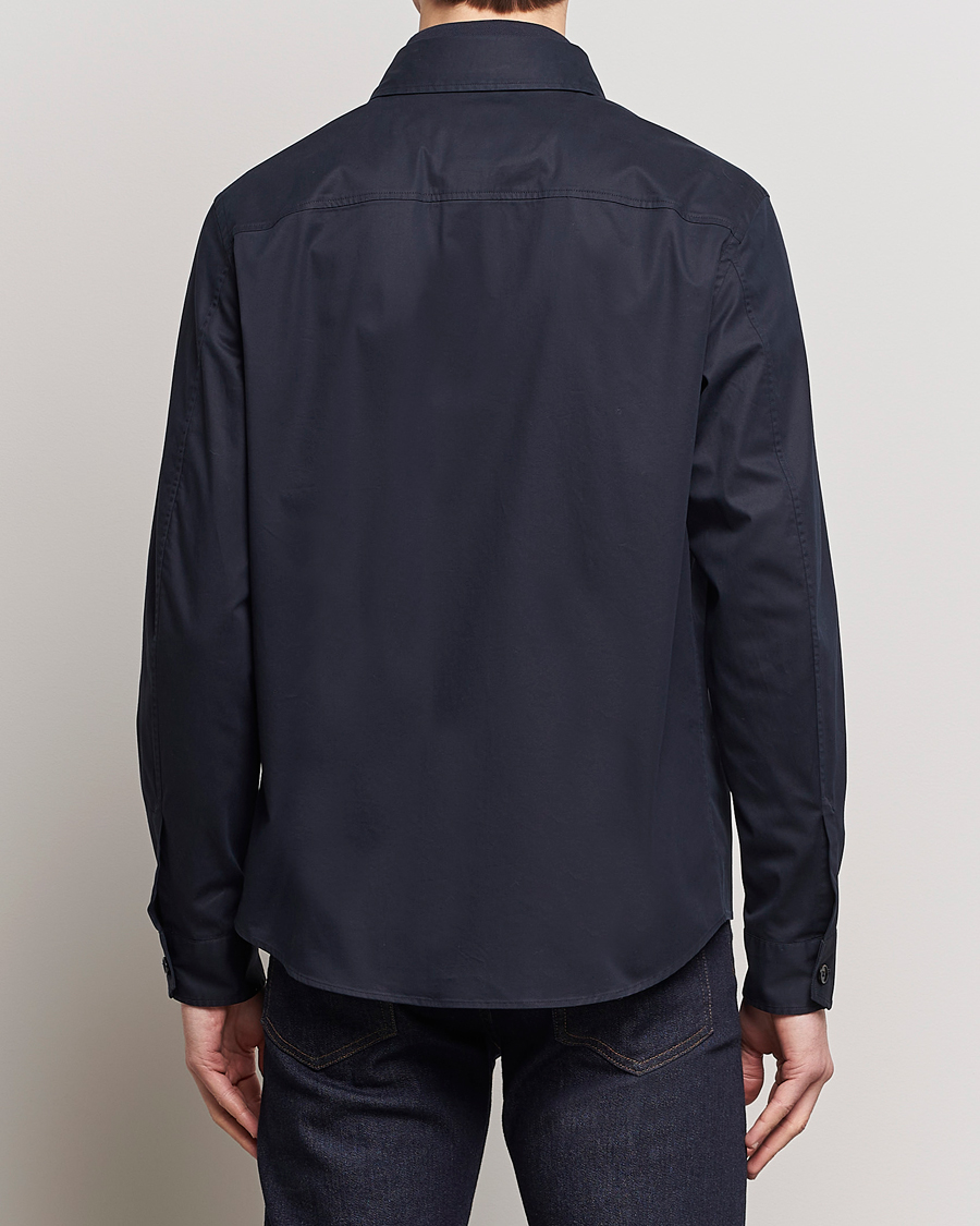Herr | Skjortor | Zegna | Premium Cotton Overshirt Navy
