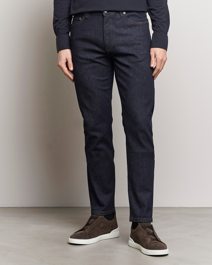 Herr | Avdelningar | Zegna | Slim Fit 5-Pocket Jeans Dark Indigo