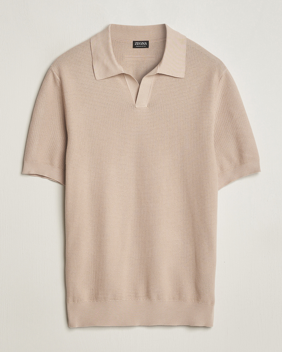 Herr | Pikéer | Zegna | Riviera Polo Light Beige