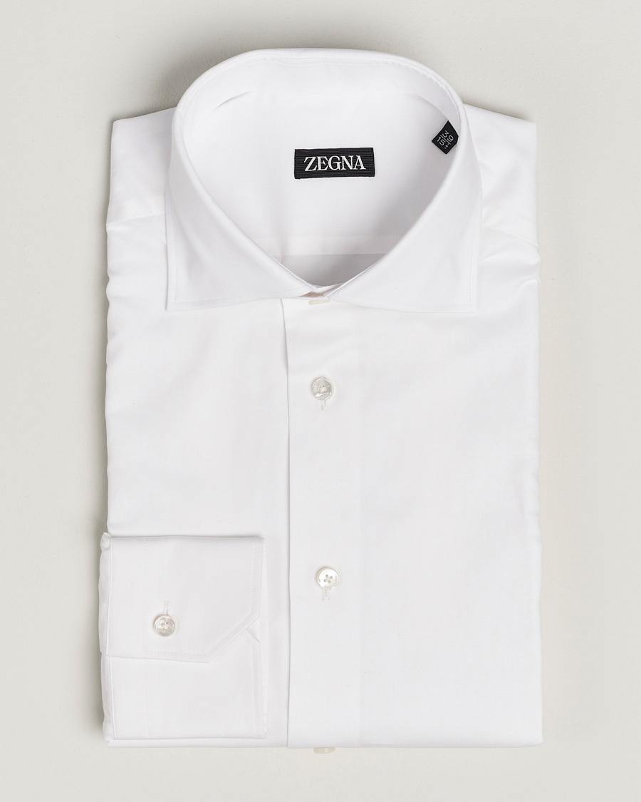Herr | | Zegna | Slim Fit Dress Shirt White