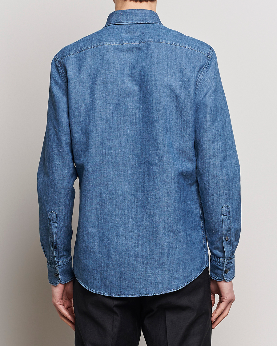 Herr | Skjortor | Zegna | Slim Fit Denim Shirt Stone Wash