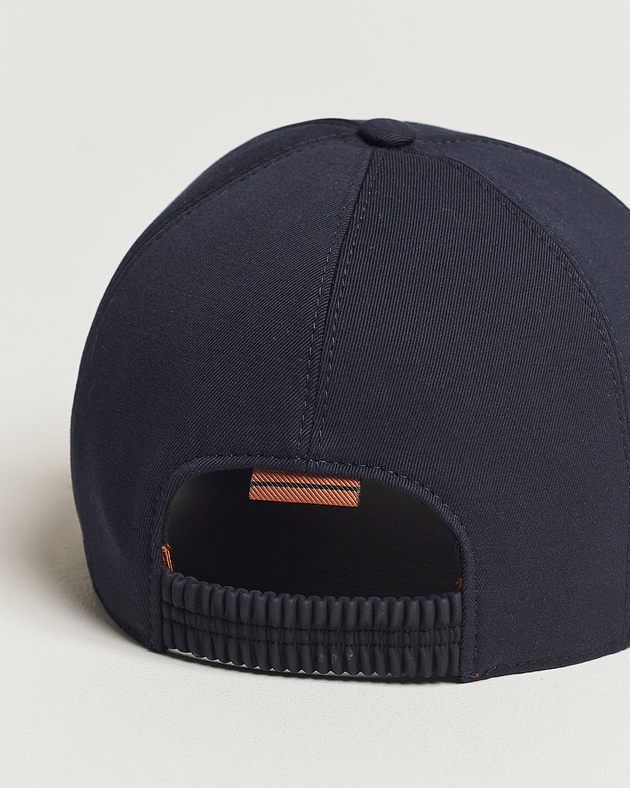 Herr | Zegna Cotton/Wool Baseball Cap Navy | Zegna | Cotton/Wool Baseball Cap Navy