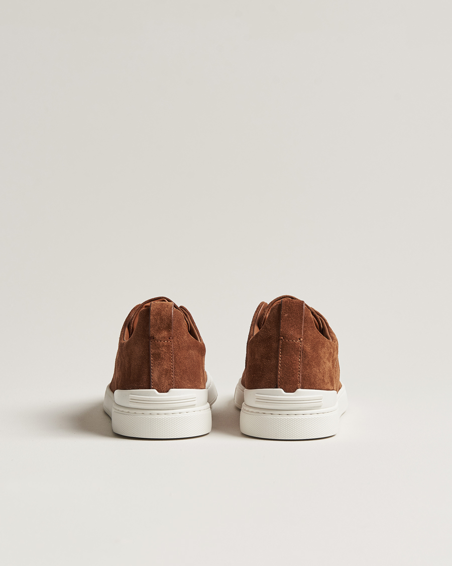 Herr | Zegna Triple Stitch Sneakers Brown Suede | Zegna | Triple Stitch Sneakers Brown Suede