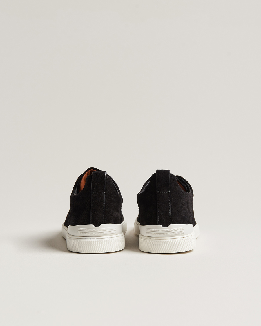 Herr | Zegna Triple Stitch Sneakers Black Suede | Zegna | Triple Stitch Sneakers Black Suede