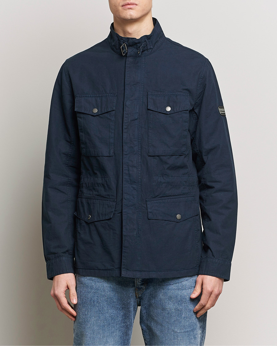 Herr | Best of British | Barbour International | Tourer Chatfield Casual Jacket Workwear Navy