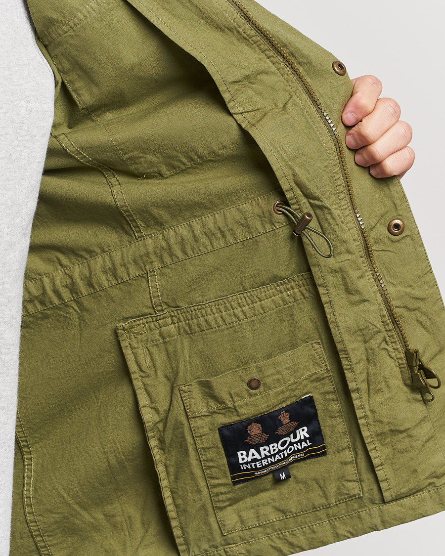 Herr | Jackor | Barbour International | Tourer Chatfield Casual Jacket Olive Branch
