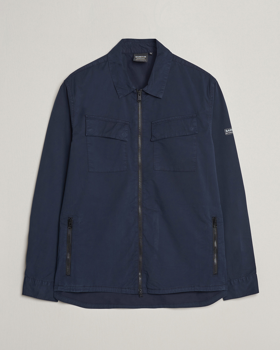 Herr | Skjortor | Barbour International | Parson Cotton Overshirt Navy