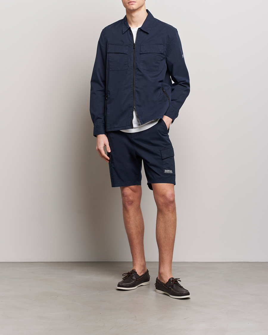 Herr | Skjortor | Barbour International | Parson Cotton Overshirt Navy