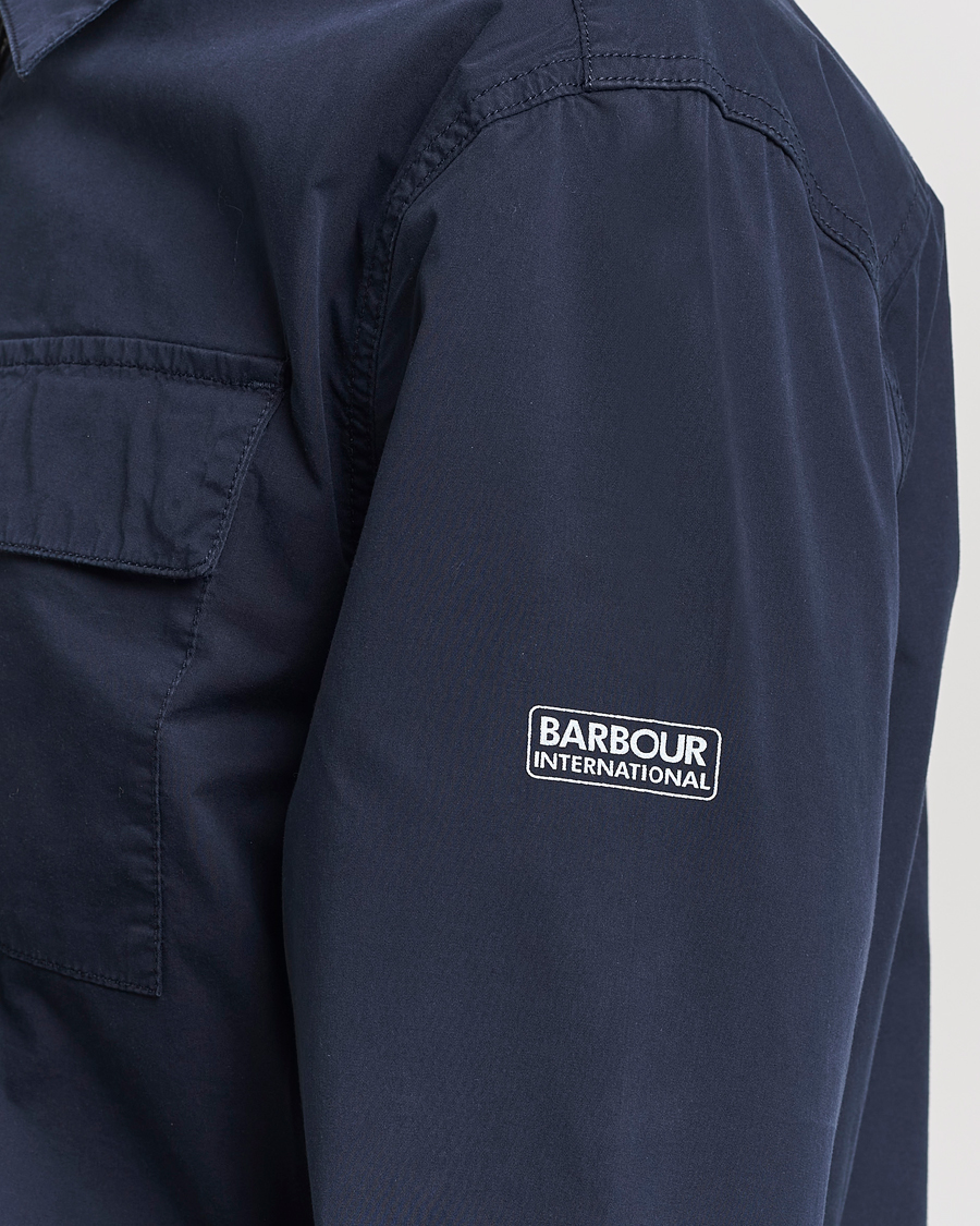 Herr | Skjortor | Barbour International | Parson Cotton Overshirt Navy