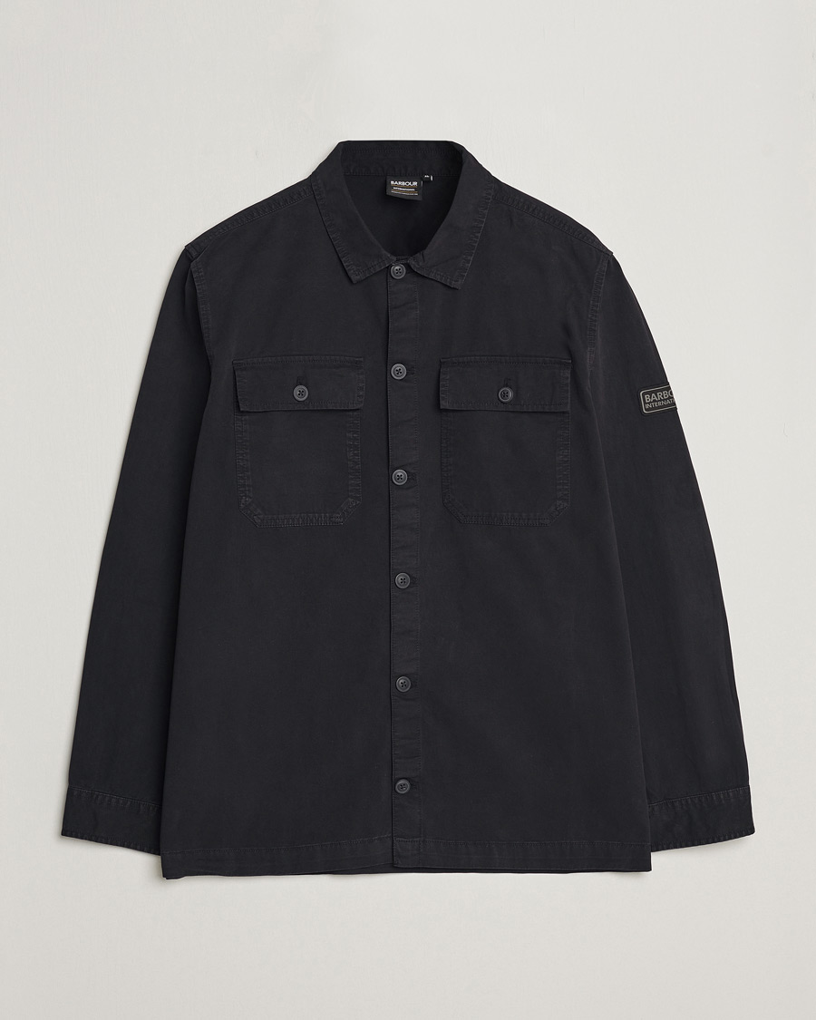 Herr | Skjortor | Barbour International | Adey Cotton Pocket Overshirt Black