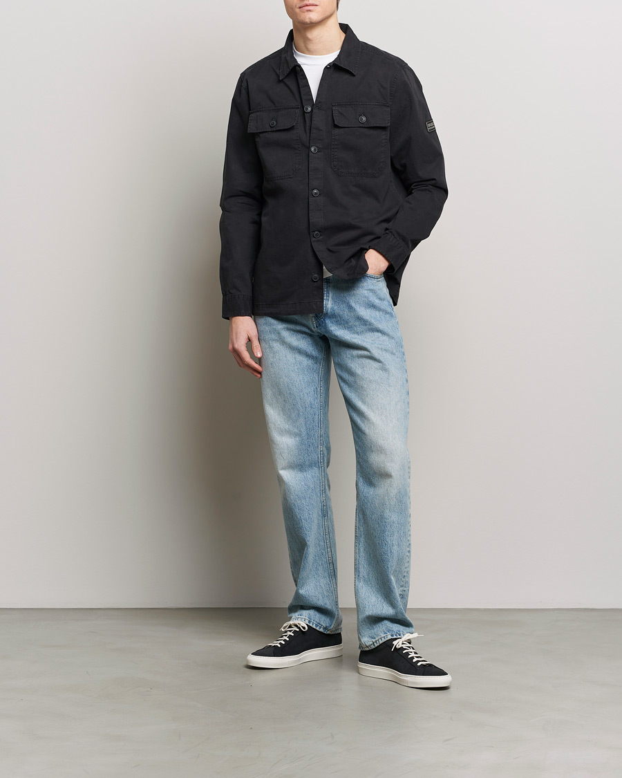 Herr | Skjortor | Barbour International | Adey Cotton Pocket Overshirt Black
