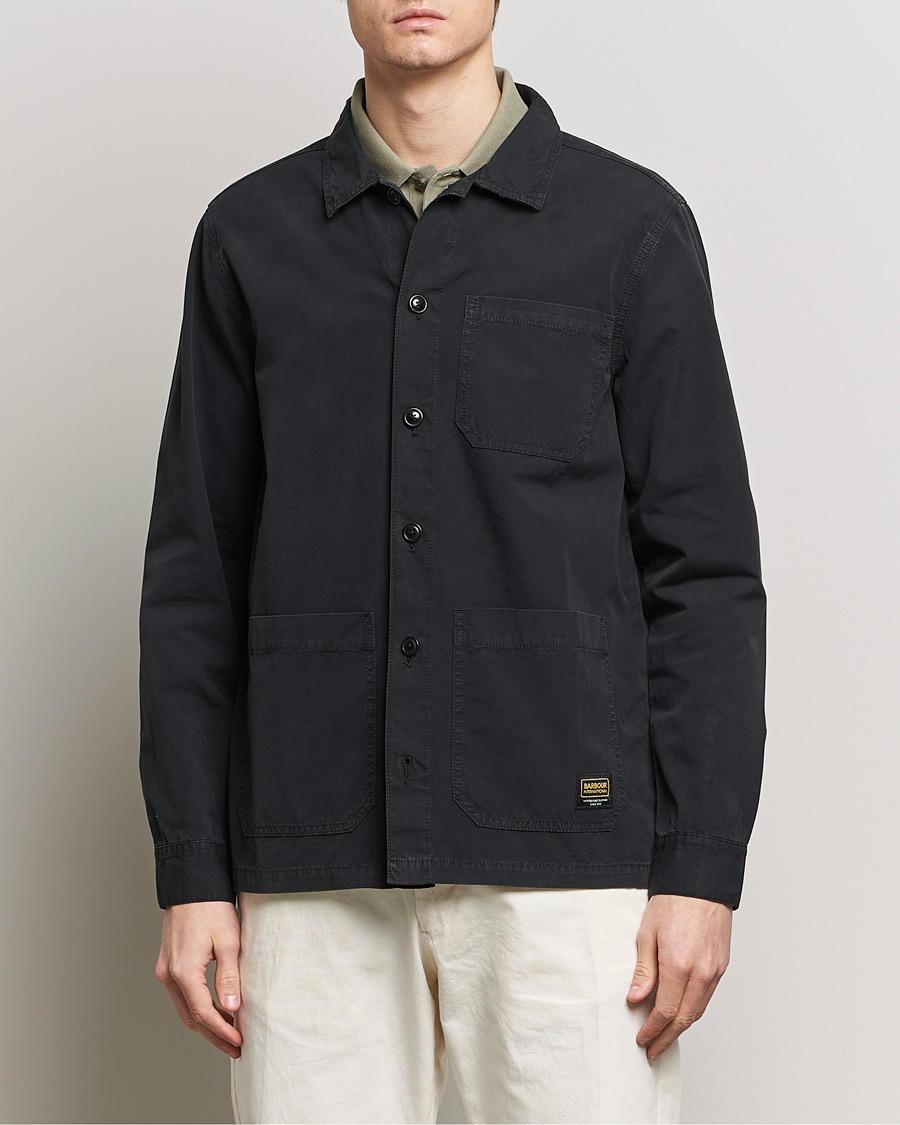 Herr | An overshirt occasion | Barbour International | Jack Cotton Overshirt Black