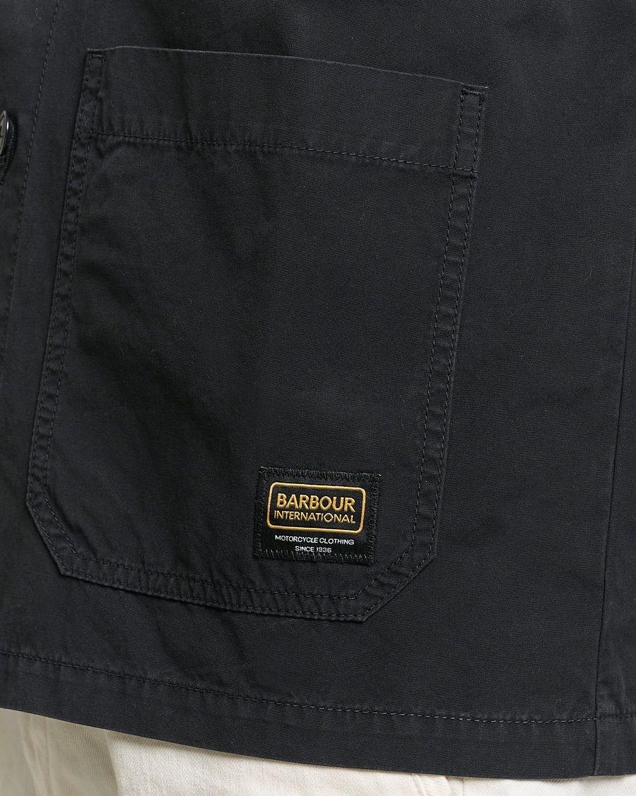 Herr | Skjortor | Barbour International | Jack Cotton Overshirt Black