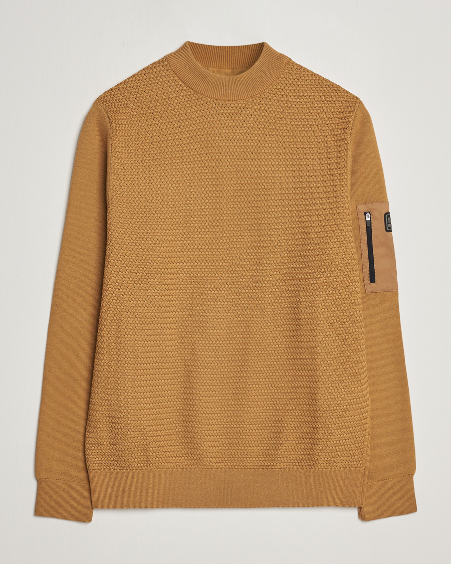 Herr | Tröjor | Barbour International | Clayton Texture Crew Desert