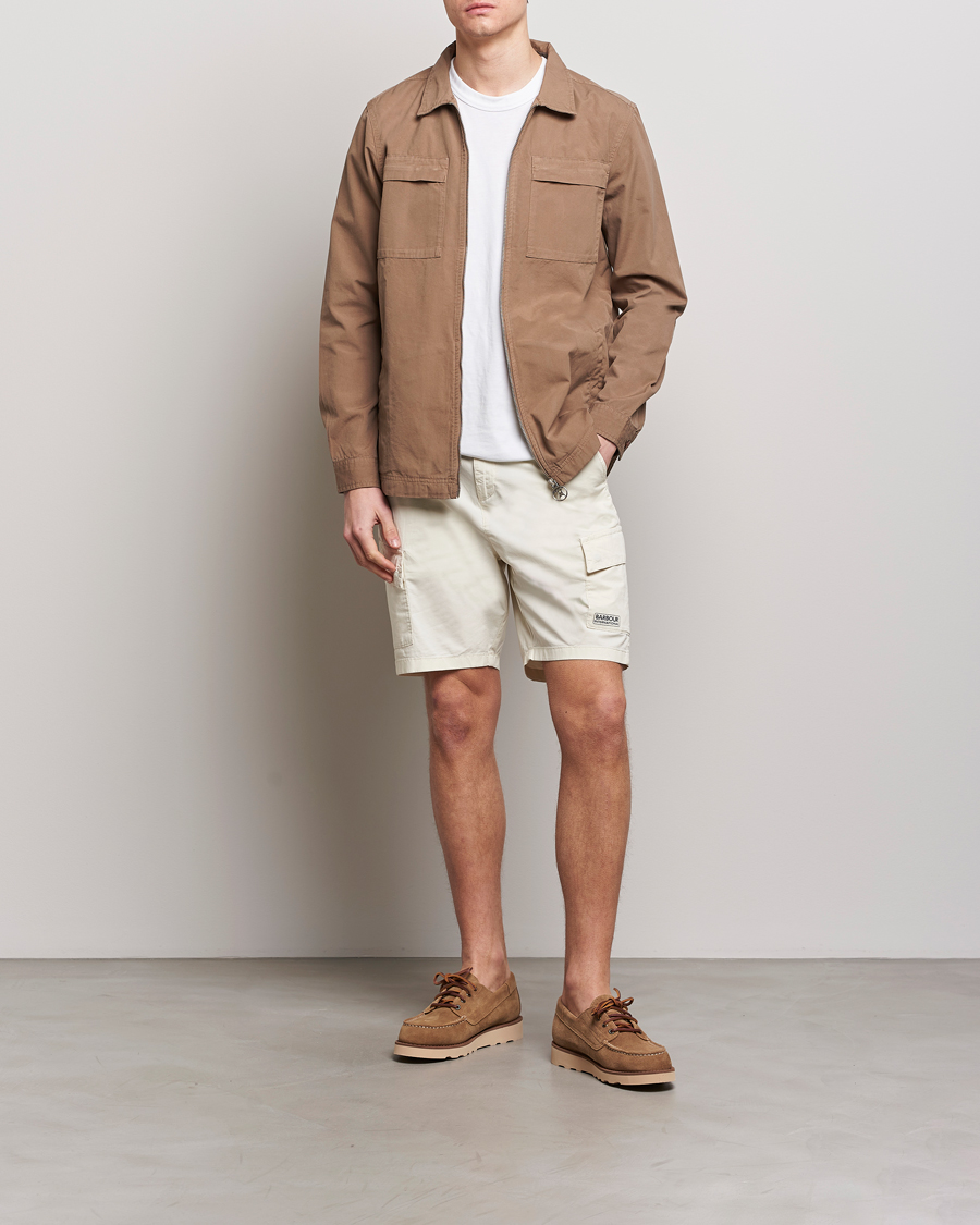 Herr | Shorts | Barbour International | Parson Cotton Shorts Dove Grey