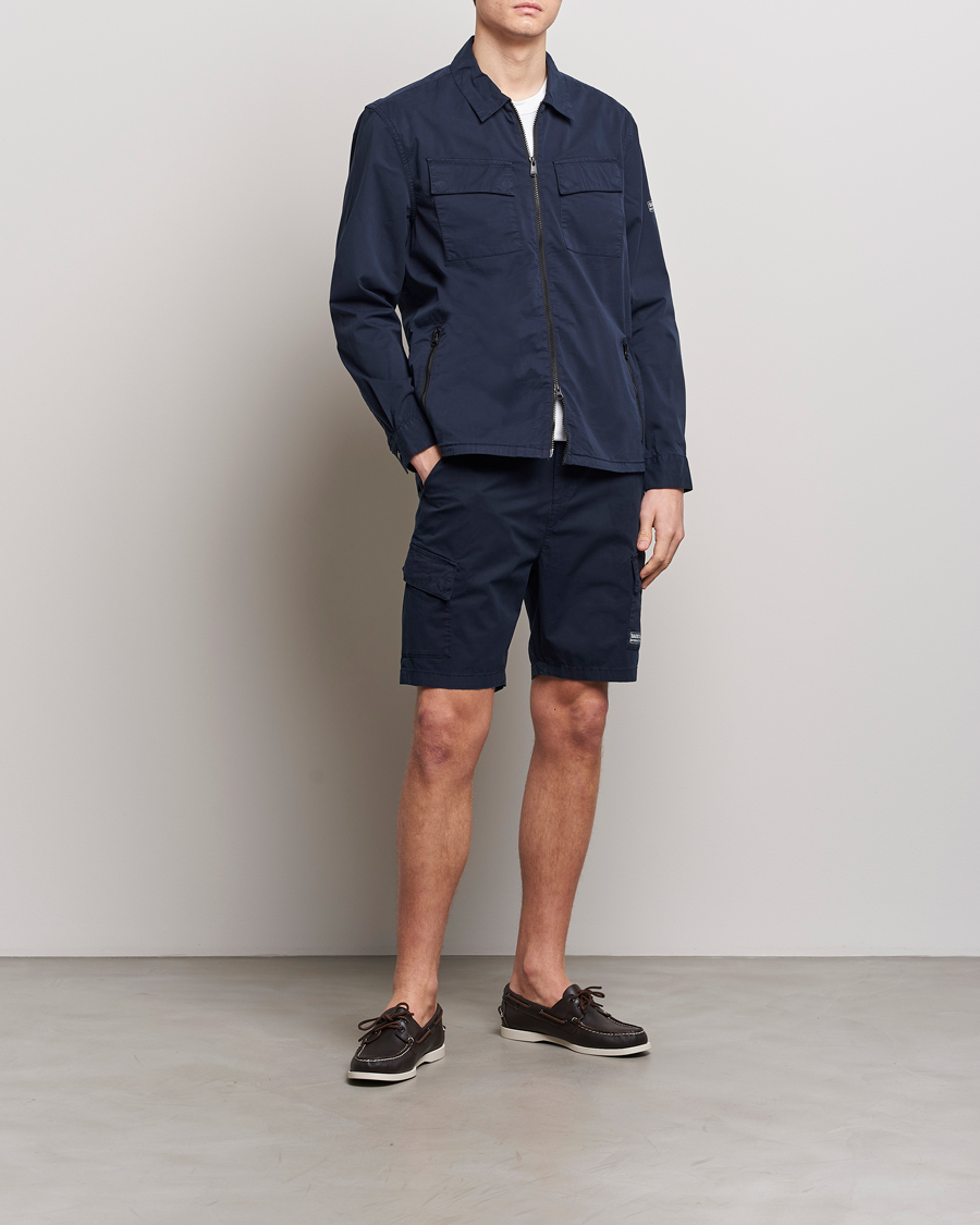 Herr | Shorts | Barbour International | Parson Cotton Shorts Navy