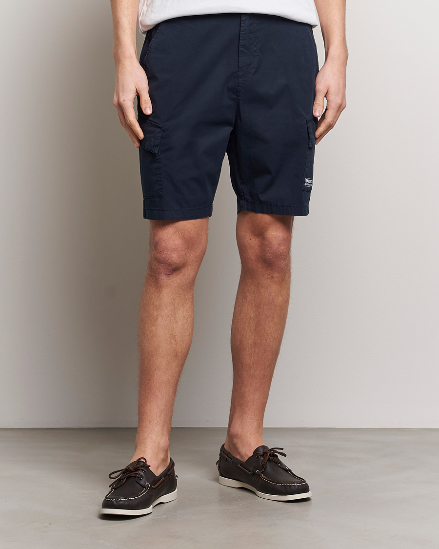 Herr | Best of British | Barbour International | Parson Cotton Shorts Navy